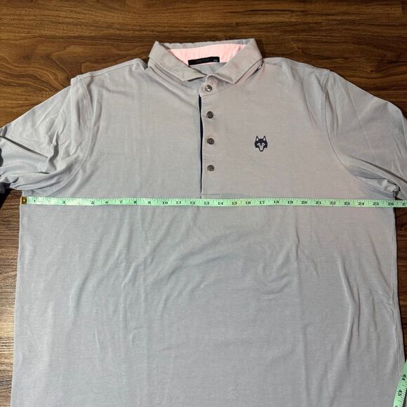 Greyson Clothiers Men's Long Sleeve Polo Shirt Collared XXL Gray Golf Casual - Picture 5 of 9